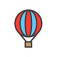 热气球影视logo图标